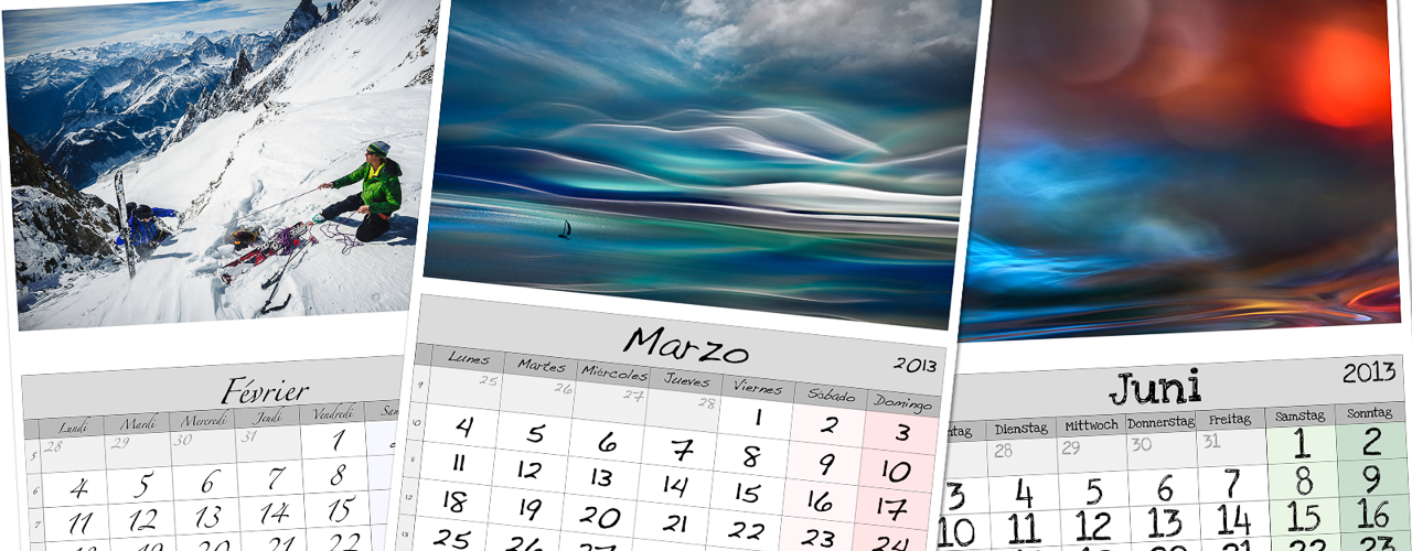 Thomas Ljungberg Lightroom Calendar Templates Layered PSDfile